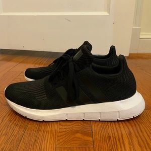 Adidas Swift Run black sneakers